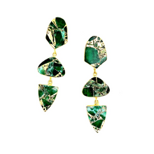  MUSES Emerald Green Collar Earrings
