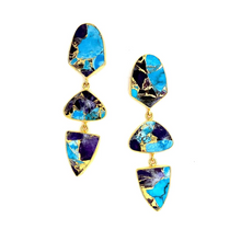  MUSES Sapphire Blue Collar Earrings