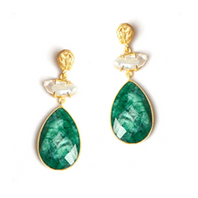  RHEA Emerald Earrings