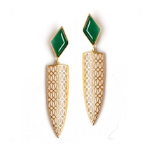  IRIS Green Onyx Earrings