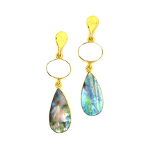  TAYGETE Mother of Pearl & Abalone Shell Earrings