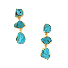  POLYHMNIA Turquoise Collar Earrings